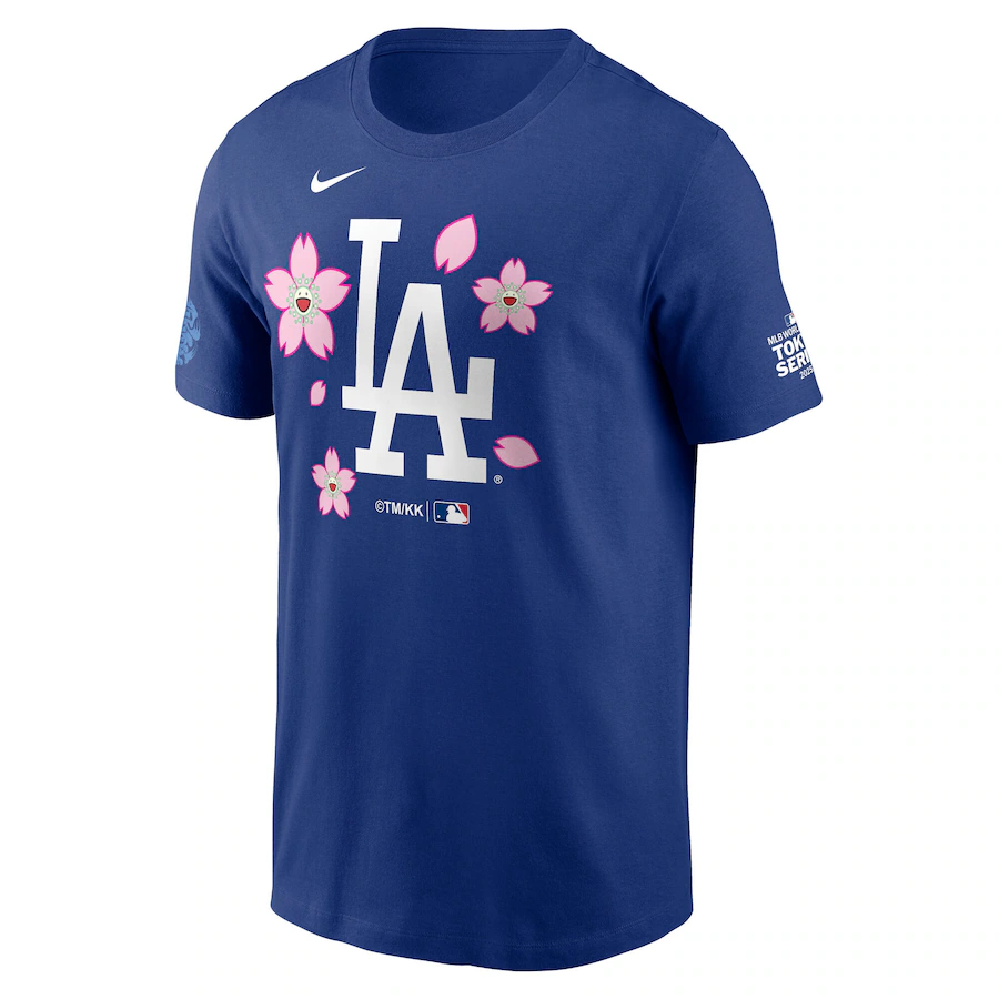 Men Los Angeles Dodgers blank blue MLB 2025 Tshirt style 7->mlb t-shirts->Sports Accessory
